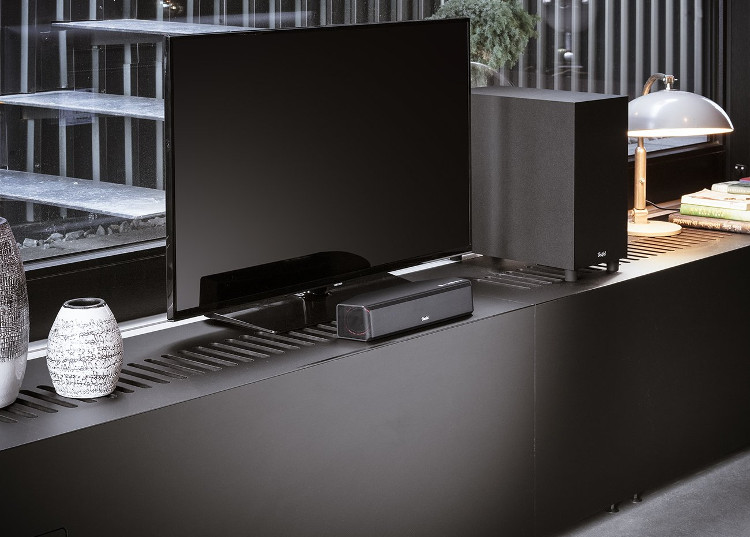 The Cinebar One with subwoofer can be used as a PC and laptop speaker at home.