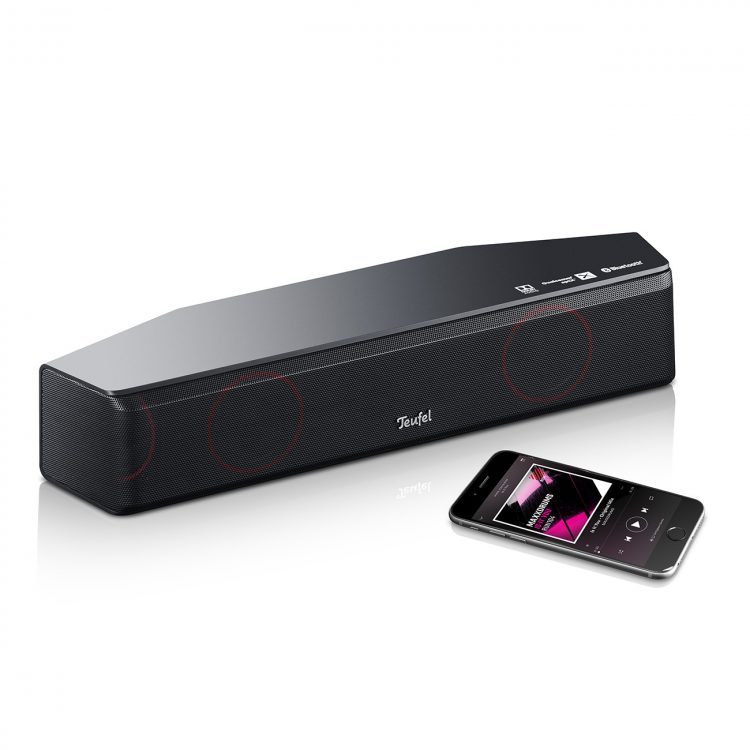 Cinebar product image with mobile