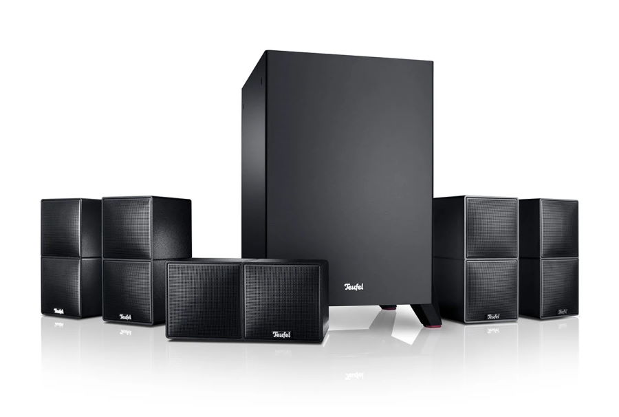 Cubycon 5.1-home cinema set in black, perfect for spring