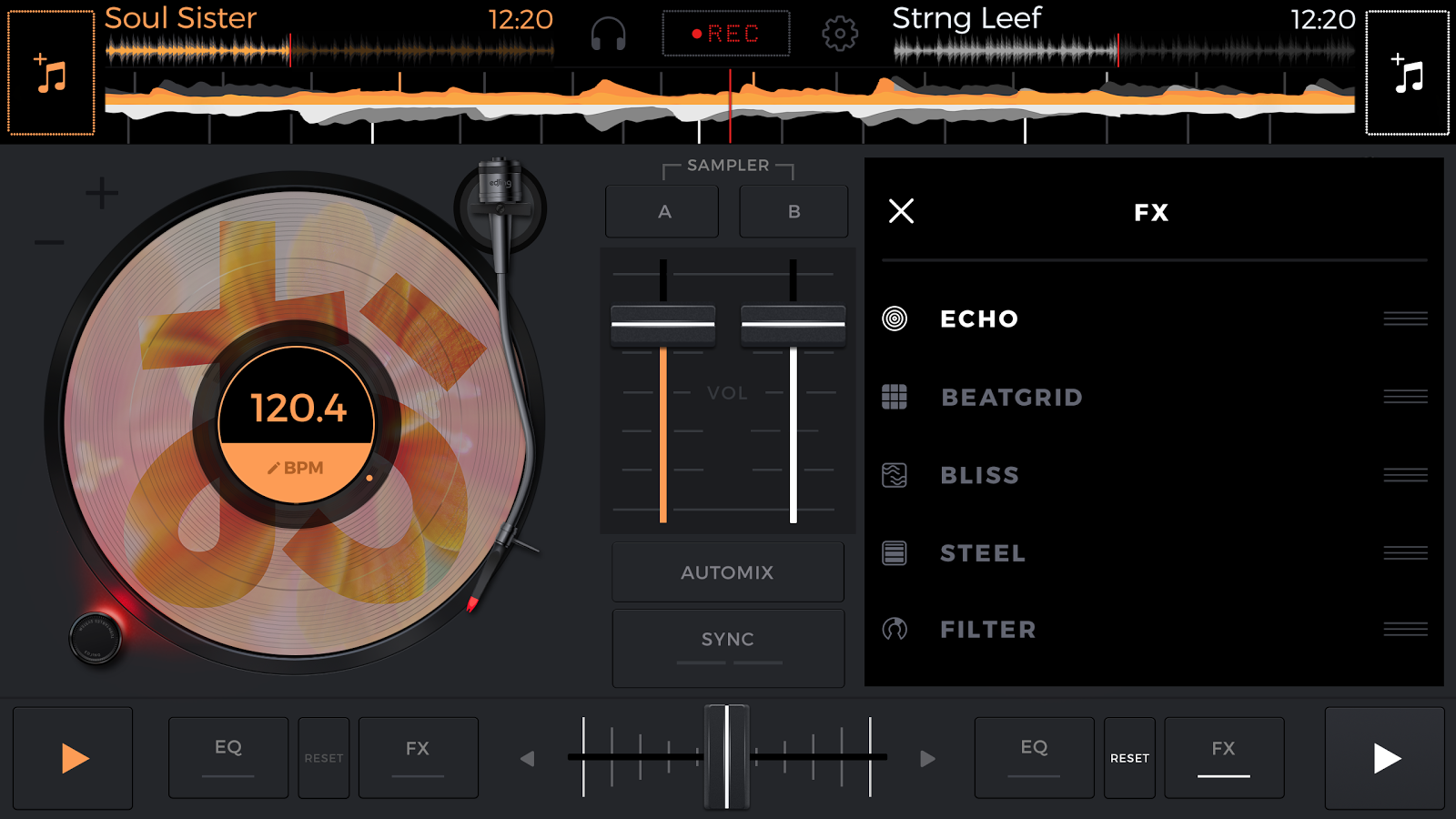 dj mixer turntable software