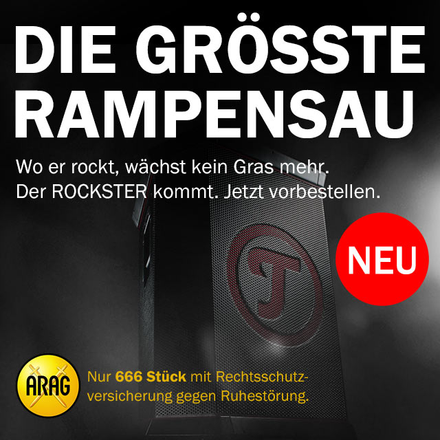 A Teufel advertisement from the release of the ROCKSTER