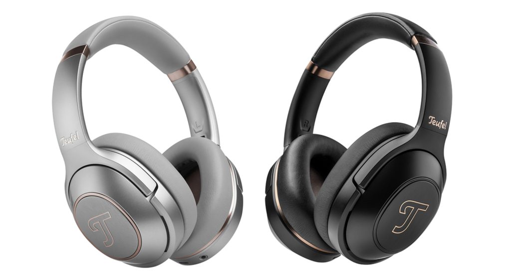 The silver and black colorways of Teufel's new REAL BLUE PRO headphones